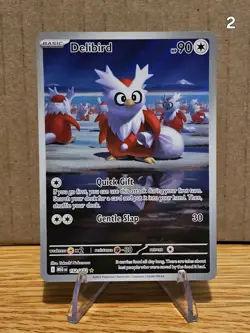 Delibird Art Rare 152/132 - Pokemon TCG ME01: Mega Evolution NM - Image 5