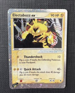 Electabuzz ex #97/109 Ultra Rare Pokemon EX Ruby And Sapphire & English 2003 LP - Image 1
