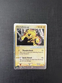 Electabuzz ex #97/109 Ultra Rare Pokemon EX Ruby And Sapphire & English 2003 LP - Image 3