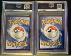 Pikachu & Eevee Pokemon Together Stamped Promo PSA 9 And 8.5 Sequential. Low Pop - Image 2