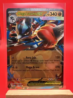 Mega Lucario ex 012 Me: Mega Evolution Promo Holo Pokemon TCG NM - Image 1
