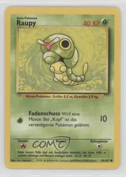 Caterpie German Pokemon Base Set #45 1999 - Image 1