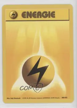 Lightning Energy German Pokemon Base Set #100 1999 - Image 1