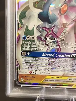 Pokemon Arceus & Dialga & Palkia GX 2019 Cosmic Eclipse 156/236 PSA 10 - Image 4