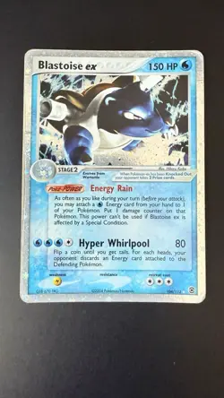 Pokemon TCG Blastoise ex 104/112 FireRed & LeafGreen Holo HP - Image 1