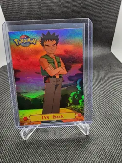 1999 Topps Pokemon TV Animation Edition Series 1 #TV4 Brock Holo Foil - Image 1