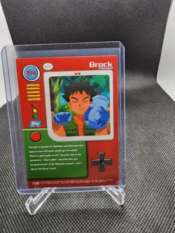 1999 Topps Pokemon TV Animation Edition Series 1 #TV4 Brock Holo Foil - Image 2
