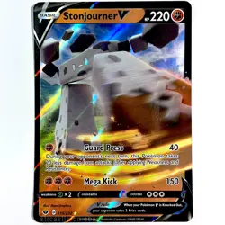 Stonjourner V 115/202 Sword & Shield Full Art Ultra Rare Holo Pokemon TCG NM - Image 1