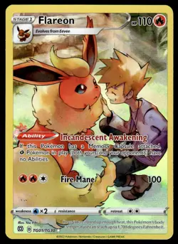 Pokemon TCG Brilliant Stars #TG01/TG30 Flareon LP - Image 1