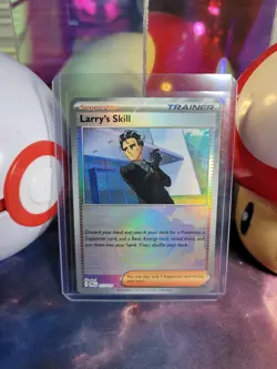 Larry's Skill 115/131 Pokemon TCG S&V Prismatic Evolutions Pokeball Common Holo - Image 1