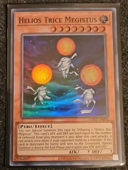 Yugioh Helios Trice Megistus LODT-EN095 Super Rare 2024 Print NM - Image 1