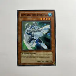 Yugioh Elemental HERO Bubbleman YSDJ-EN017 1st Edition Super Rare - Image 1