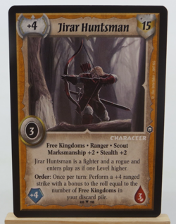 WARLORD Saga of the Storm CCG Character Card JIRAR HUNTSMAN 26/78 #870 - Image 1