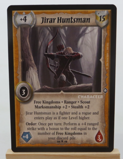 WARLORD Saga of the Storm CCG Character Card JIRAR HUNTSMAN 26/78 #871 - Image 1