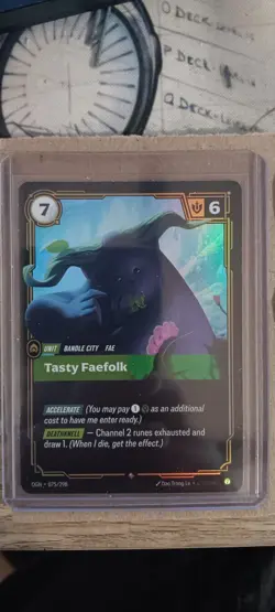 Riftbound Tasty Faefolk Foil card OGN 075/298 League of Legends - Image 1