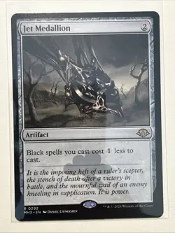 Jet Medallion Modern Horizons 3 Regular Card MTG Magic the Gathering - Image 1