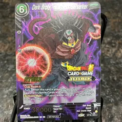 Dark Broly Heartless Berserker JUDGE STAMP Foil Dragon Ball Super Card Game | NM - Image 1