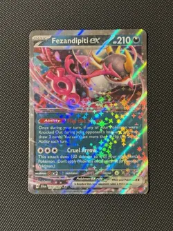 Fezendipiti EX 38/64 Shrouded Fable Pokemon Card Near Mint Condition - Image 1