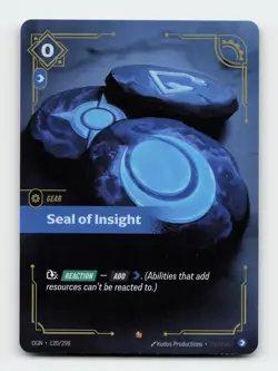 Seal of Insight 120/298 Riftbound Origins League of legends Card - Image 1