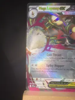 MEGA LOPUNNY EX 084/094 Phantasmal Flames Nm Double Rare Holo Pokemon TCG Card - Image 2