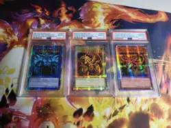 PSA 10 ERROR SET EGYPTIAN GOD CARDS Slifer Winged Dragon Obelisk QCSE LC01 2023 - Image 2