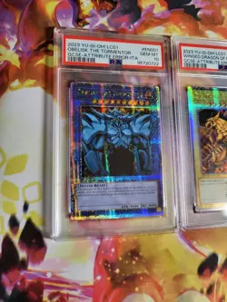 PSA 10 ERROR SET EGYPTIAN GOD CARDS Slifer Winged Dragon Obelisk QCSE LC01 2023 - Image 3