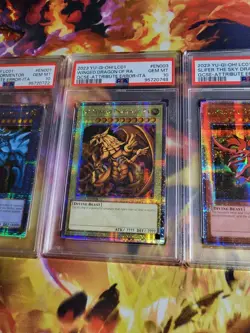 PSA 10 ERROR SET EGYPTIAN GOD CARDS Slifer Winged Dragon Obelisk QCSE LC01 2023 - Image 4