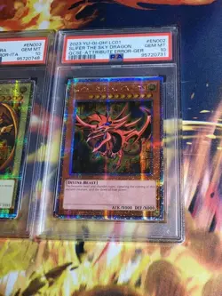 PSA 10 ERROR SET EGYPTIAN GOD CARDS Slifer Winged Dragon Obelisk QCSE LC01 2023 - Image 5