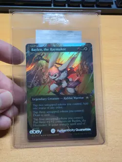 Near Mint Baylen, the Haymaker - Raised Foil - Borderless Bloomburrow Variant - Image 1