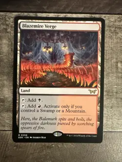 MTG Magic the Gathering Blazemire Verge (256/469) Duskmourn House of Horror - Image 1
