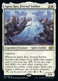 1 x Agrus Kos, Eternal Soldier - Jumpstart 2022 - NM-Mint - MTG - Image 1