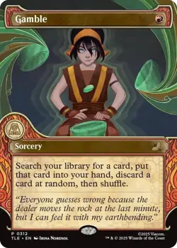 MtG TCG: Avatar TLE, Gamble (Showcase) #0312 Promo - Image 1