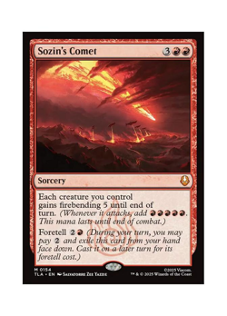 Magic the Gathering MTG TLA Sozin's Comet 154 Regular Near Mint - Image 1