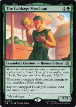 MTG The Cabbage Merchant (134) | NM | Avatar: The Last Airbender {TLE} - Image 1