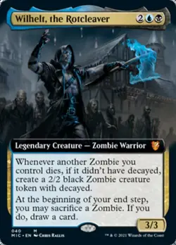 1x Wilhelt, the Rotcleaver ~ Extended Art NM-Mint, English Commander: Innistrad: - Image 1