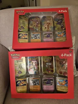 Pokemon 151 Mini Tins 4 Pack Sam’s Club Lot Of 2 Brand New Sealed - Image 1