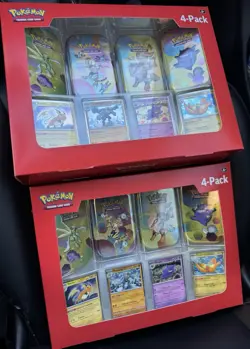 Pokemon TCG Scarlet & Violet 151 Mini Tin 4-Pack Lot 2 Sam’s Club Sealed - Image 1