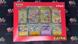 Pokemon TCG Scarlet & Violet 151 Mini Tin 4-Pack Sam’s Club New Factory Sealed - Image 1