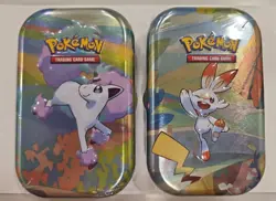 Pokemon TCG: Galar Pals Mini Tins Factory Sealed - 2 Tins - Image 1