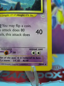 Pokemon TCG Neo Revelation 1st Edition Lugia 20/64 Rare NM/M NP - Image 5