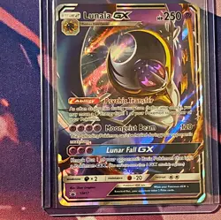 Lunala GX SM17 Black Star Promo Holo Pokemon TCG LP - Image 1