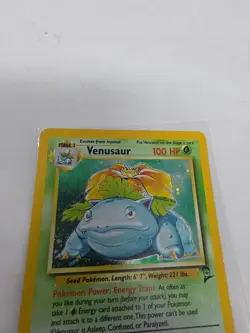 Venusaur 018/130 Base Set 2 Holo Pokemon TCG 1999-2000 WOTC VINTAGE Engish LP - Image 2