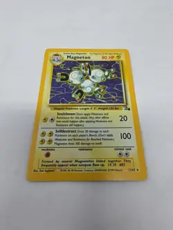 Pokemon WOTC 1999 Fossil Magneton 11/62 HOLO Vintage - Image 1