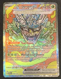 SV: Prismatic Evolutions Pokemon TCG Teal Mask Ogerpon ex 145/131 - Image 1