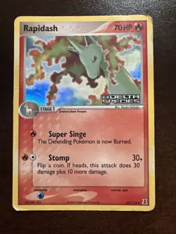 Rapidash 52/113 Reverse Holo Stamped DMG Pokemon TCG EX Delta Species - Image 1