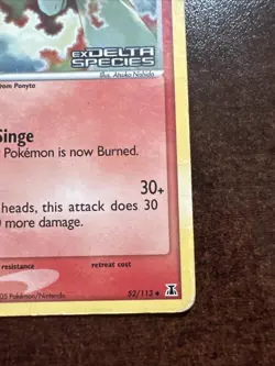 Rapidash 52/113 Reverse Holo Stamped DMG Pokemon TCG EX Delta Species - Image 4