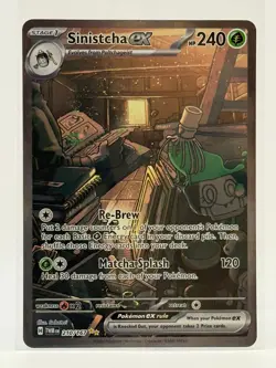 2024 NM Pokemon Sinistcha ex SIR 210/167 Sv06 Twilight Masquerade Near Mint Holo - Image 1