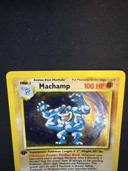 Pokemon TCG Machamp Holo Rare 1st Edition Base Set 8/102 - Image 2