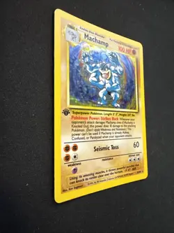 Pokemon TCG Machamp Holo Rare 1st Edition Base Set 8/102 - Image 5