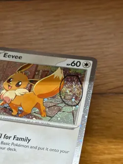 *SWIRL* Pokemon TCG Eevee SVP200 Black Star Cosmos Holo Promo Destined Rivals - Image 3